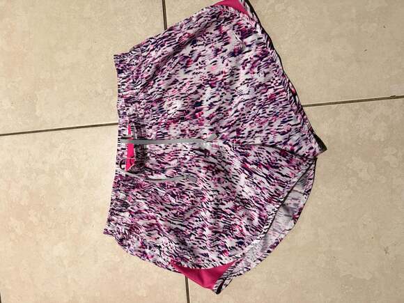 Nike Pants - Nike Women's Dri-Fit Running Shorts XS Purple Pink Abstract Icon Clash Tempo